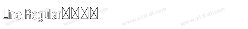 Line Regular字体转换